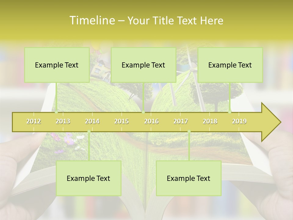 Clouds Beach Arms PowerPoint Template
