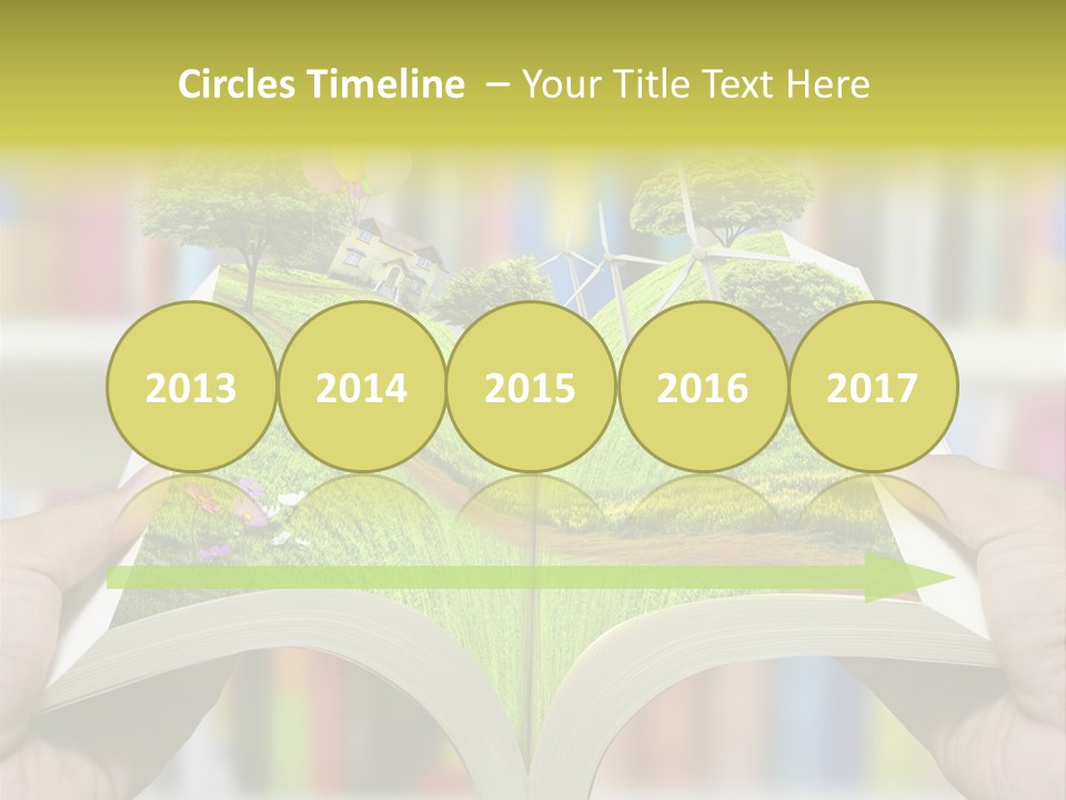 Clouds Beach Arms PowerPoint Template