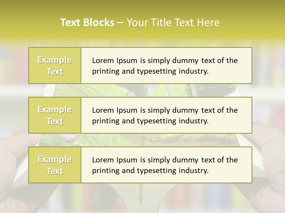Clouds Beach Arms PowerPoint Template