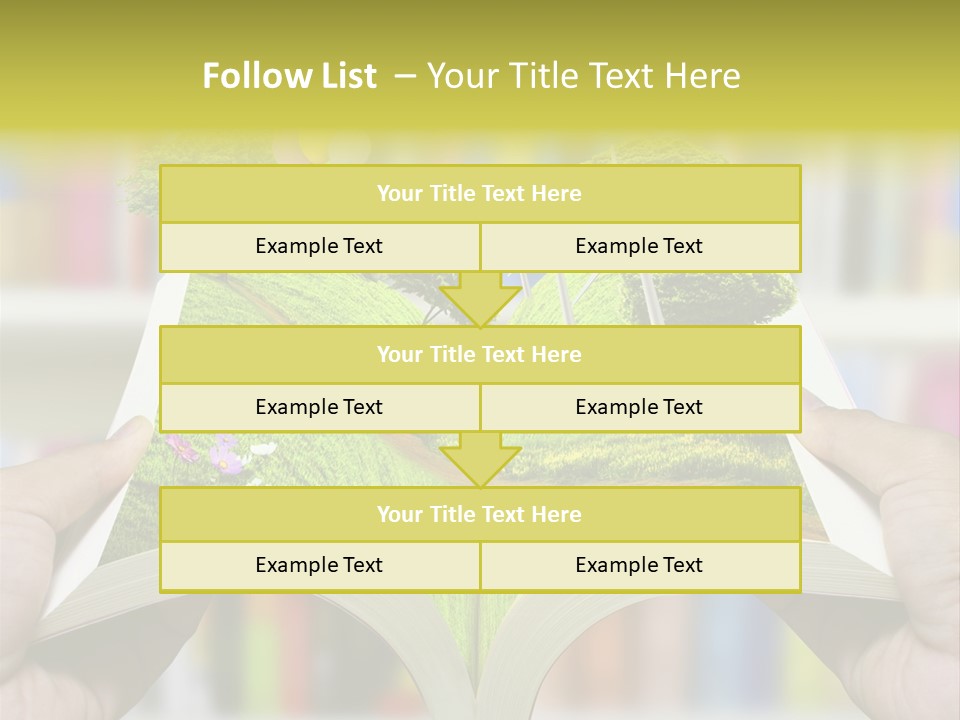 Clouds Beach Arms PowerPoint Template