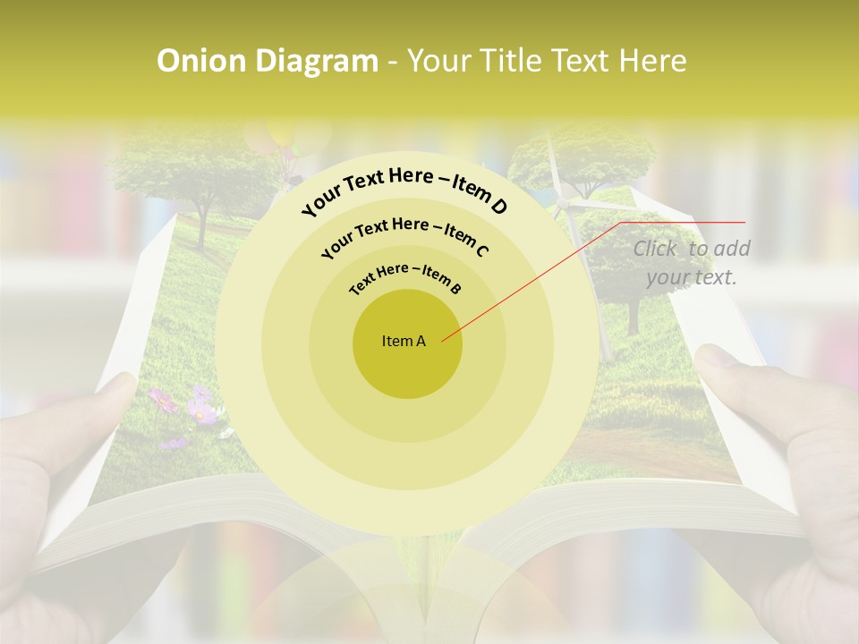 Clouds Beach Arms PowerPoint Template