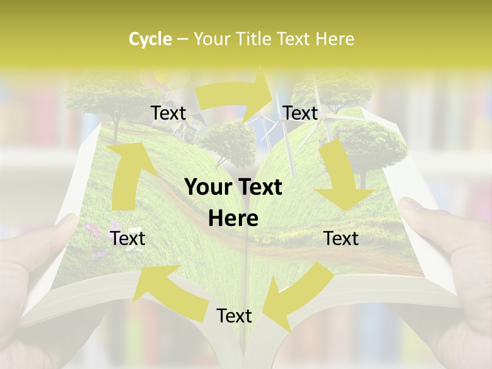 Clouds Beach Arms PowerPoint Template