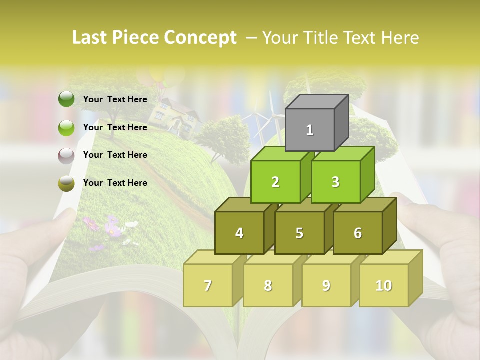 Clouds Beach Arms PowerPoint Template