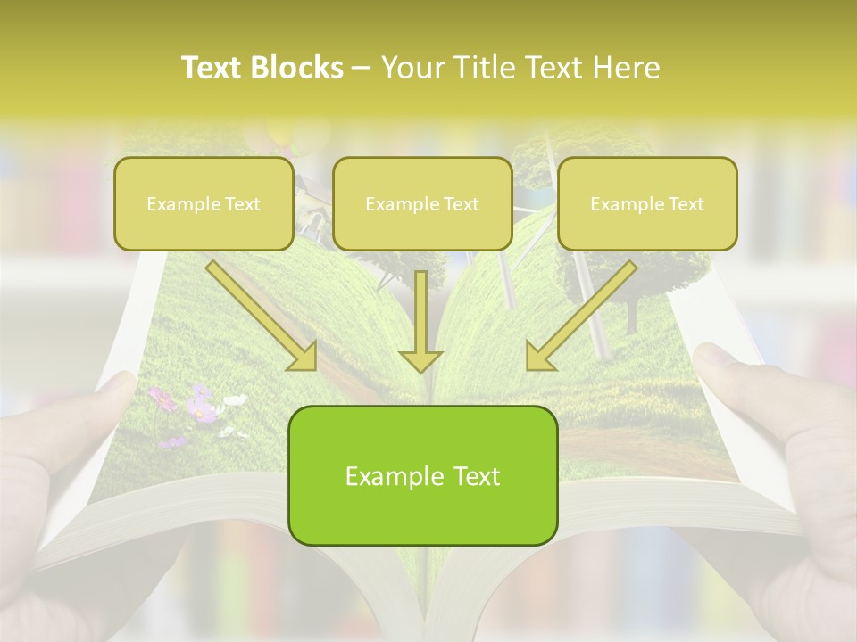 Clouds Beach Arms PowerPoint Template