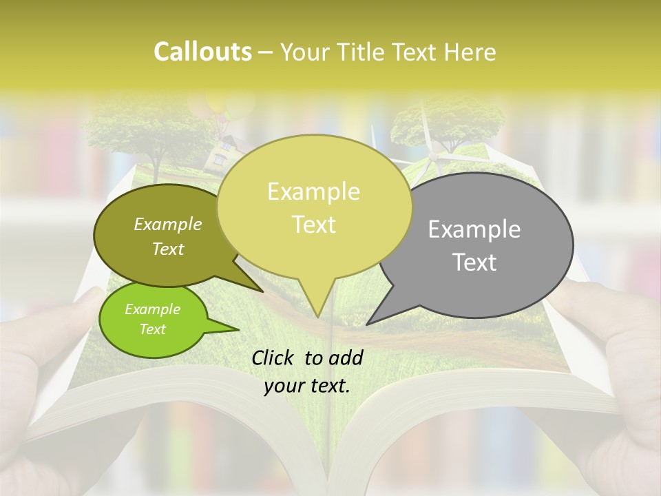 Clouds Beach Arms PowerPoint Template