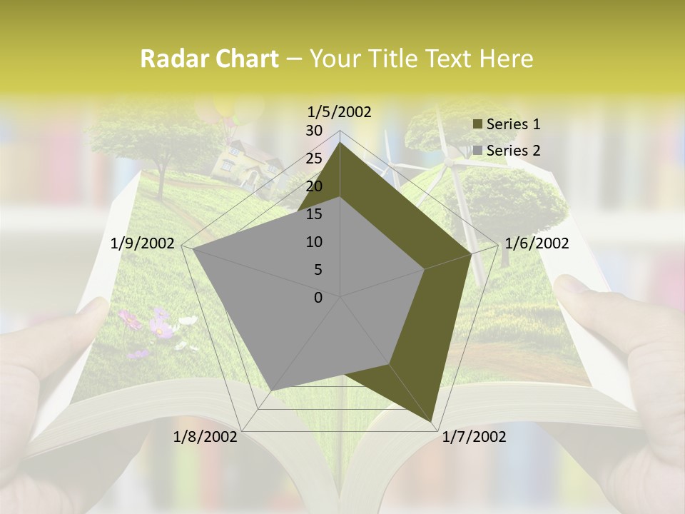 Clouds Beach Arms PowerPoint Template