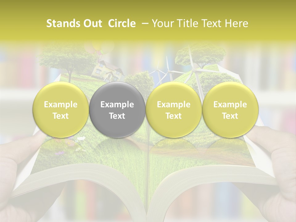 Clouds Beach Arms PowerPoint Template