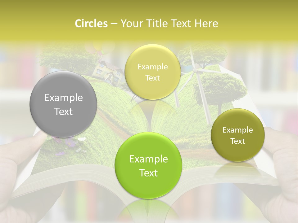 Clouds Beach Arms PowerPoint Template