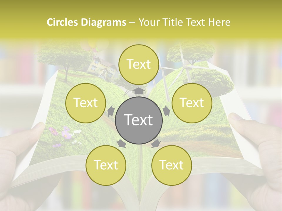 Clouds Beach Arms PowerPoint Template