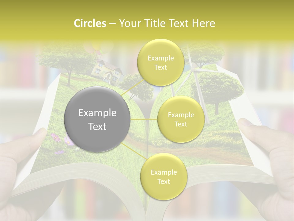 Clouds Beach Arms PowerPoint Template