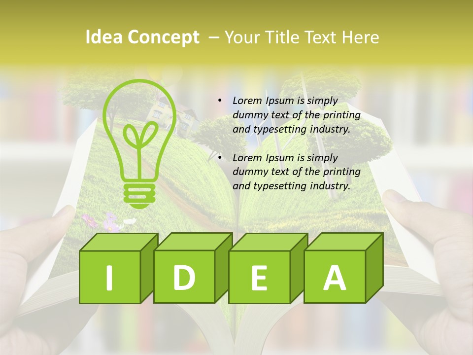 Clouds Beach Arms PowerPoint Template