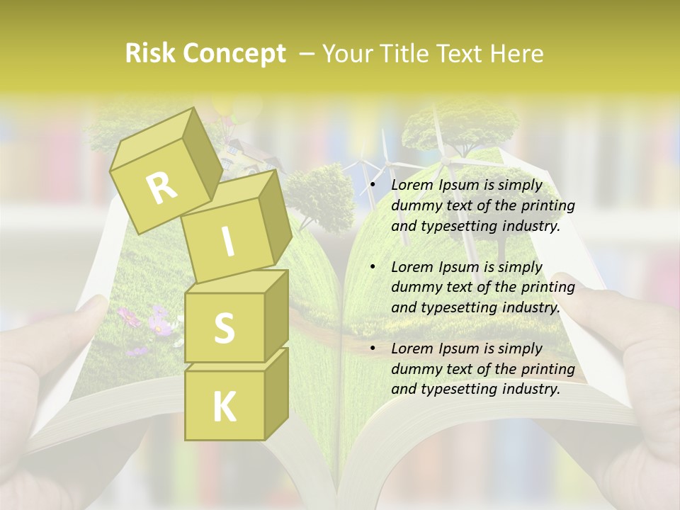 Clouds Beach Arms PowerPoint Template