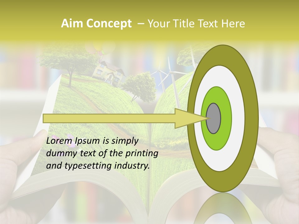 Clouds Beach Arms PowerPoint Template