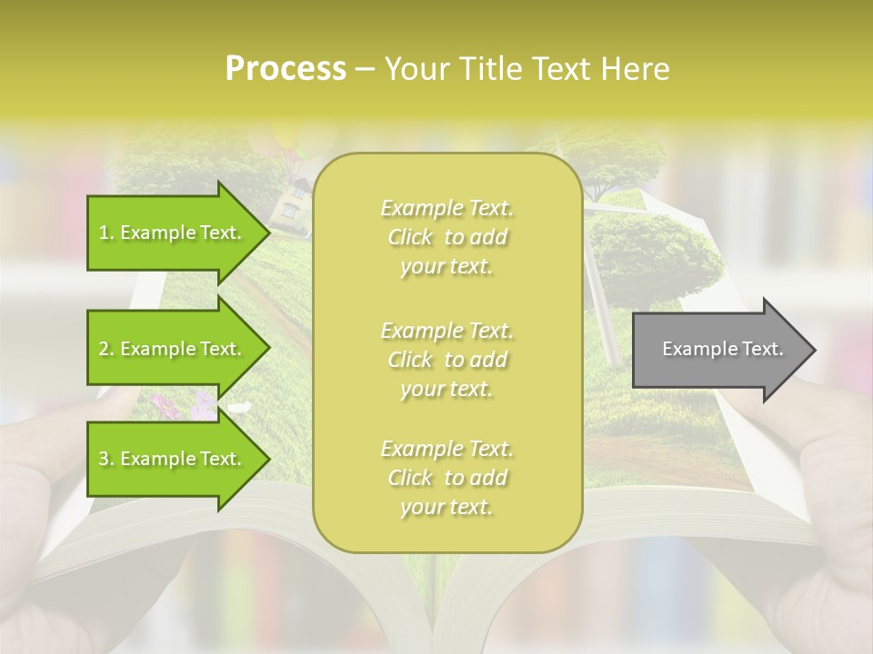 Clouds Beach Arms PowerPoint Template