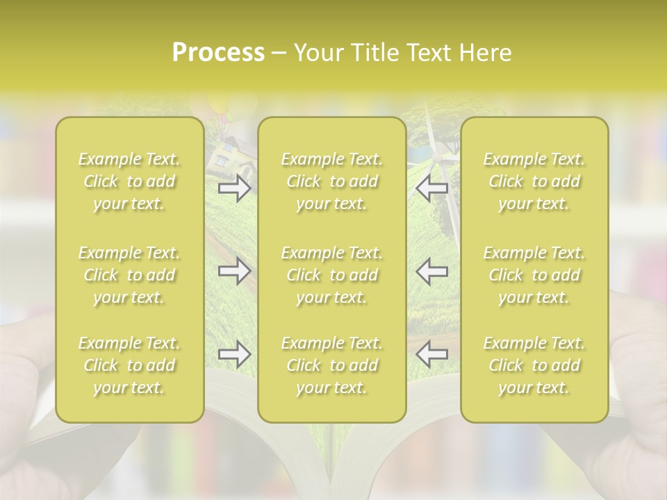Clouds Beach Arms PowerPoint Template