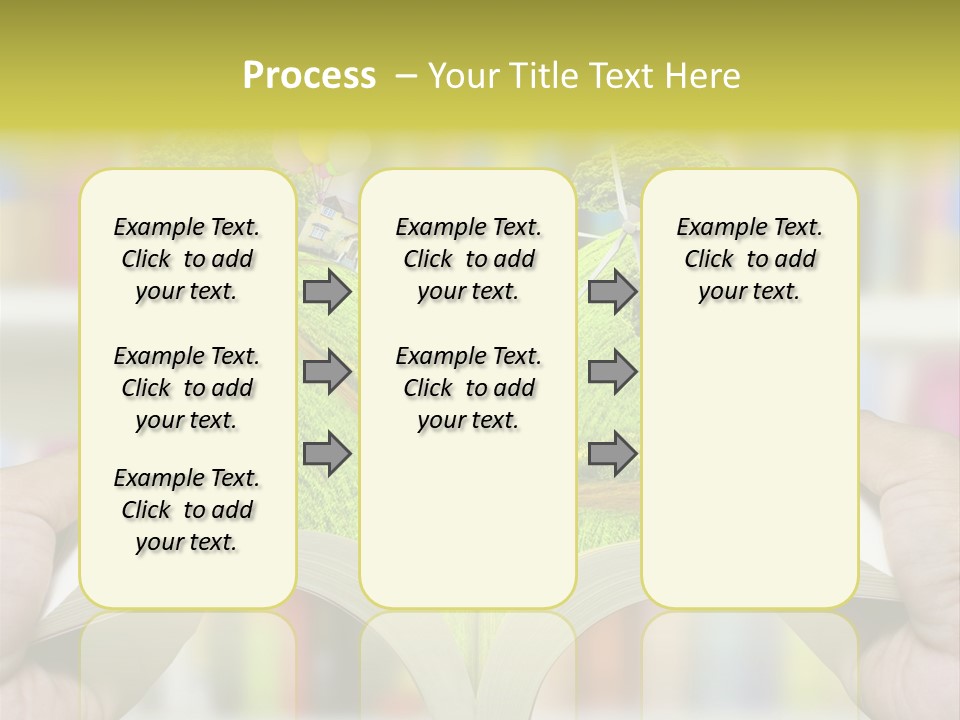 Clouds Beach Arms PowerPoint Template