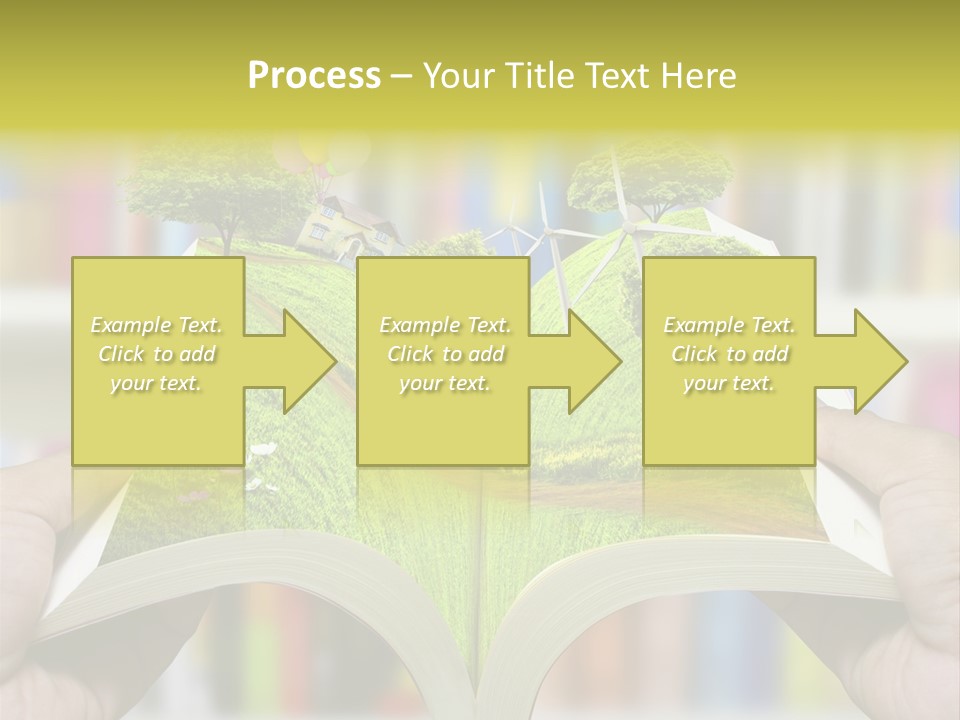 Clouds Beach Arms PowerPoint Template