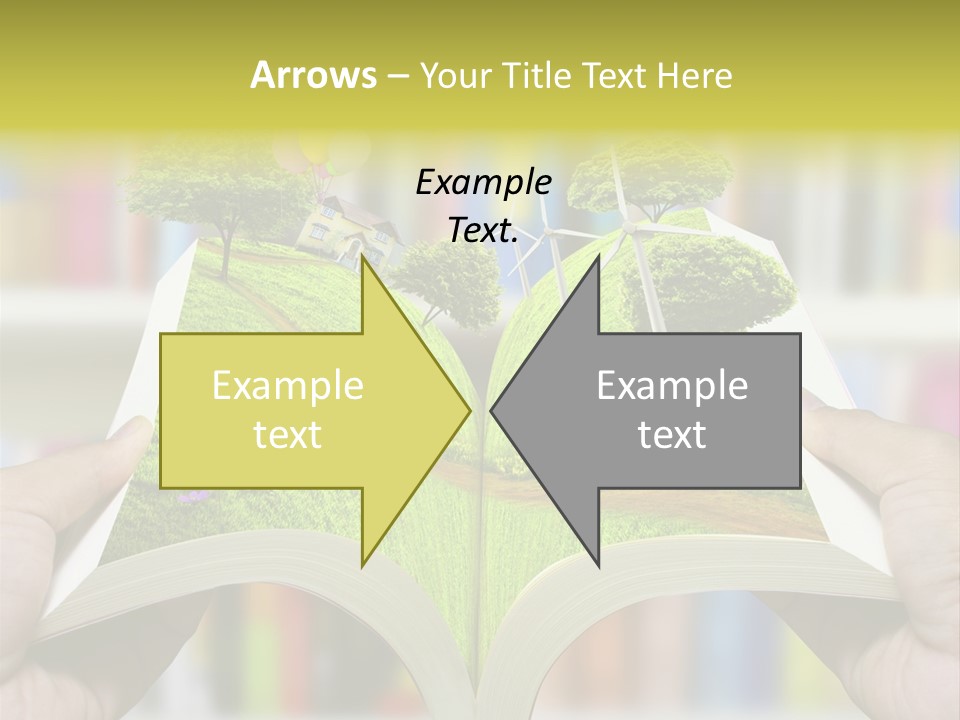 Clouds Beach Arms PowerPoint Template