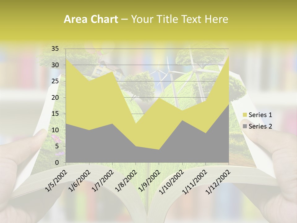 Clouds Beach Arms PowerPoint Template