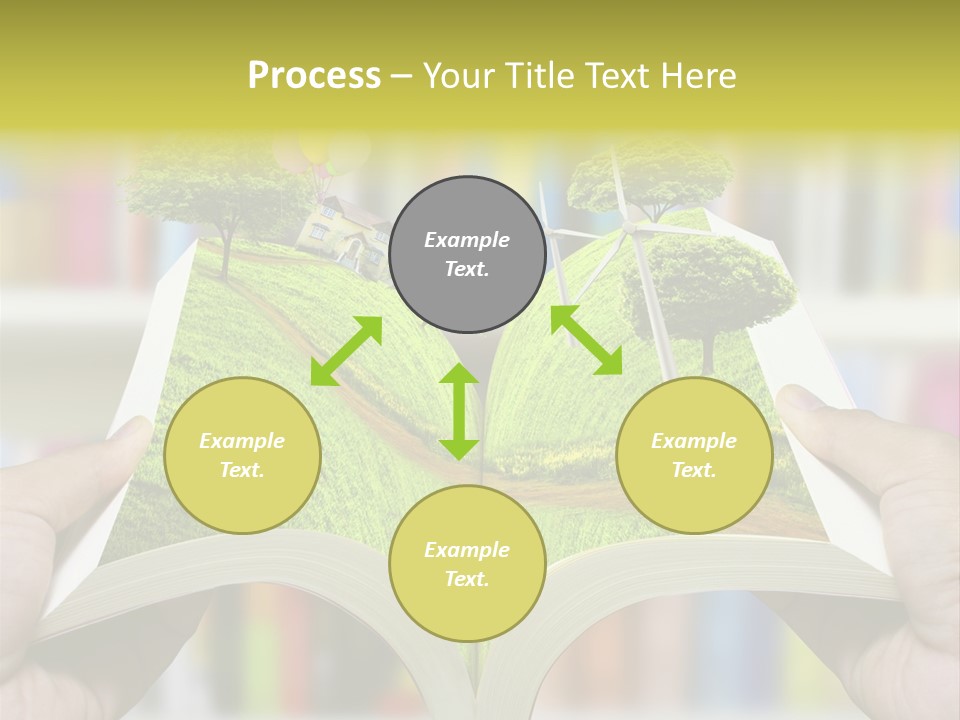 Clouds Beach Arms PowerPoint Template