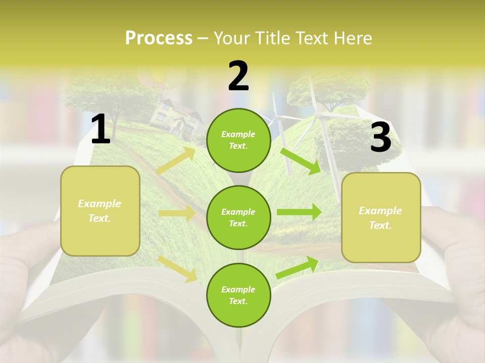 Clouds Beach Arms PowerPoint Template