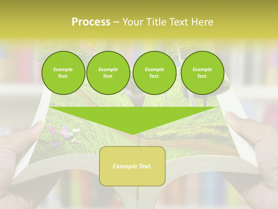 Clouds Beach Arms PowerPoint Template