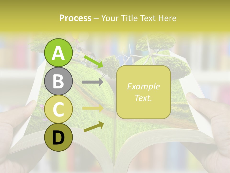 Clouds Beach Arms PowerPoint Template