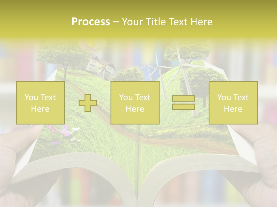 Clouds Beach Arms PowerPoint Template