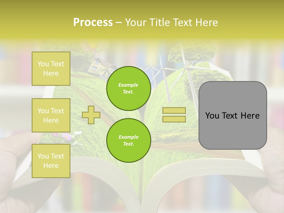 Clouds Beach Arms PowerPoint Template