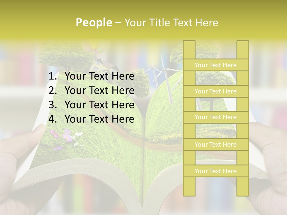 Clouds Beach Arms PowerPoint Template