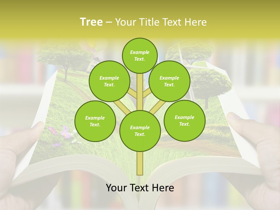 Clouds Beach Arms PowerPoint Template