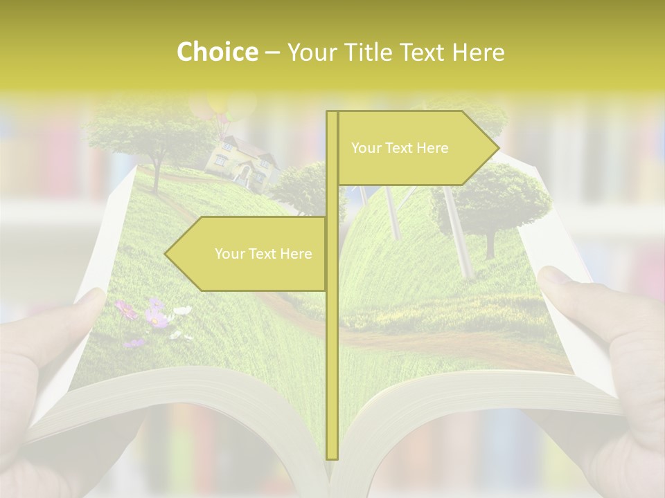 Clouds Beach Arms PowerPoint Template