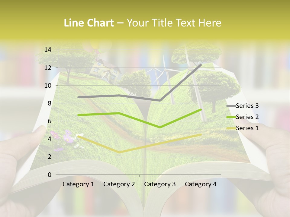 Clouds Beach Arms PowerPoint Template