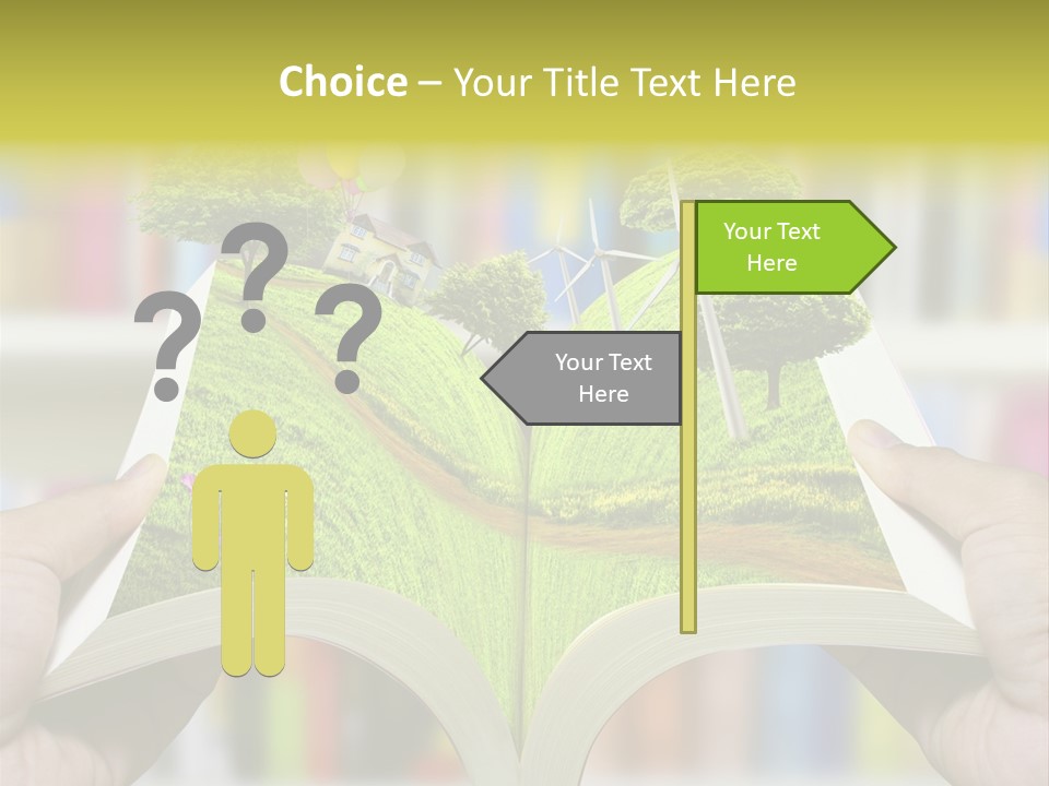 Clouds Beach Arms PowerPoint Template