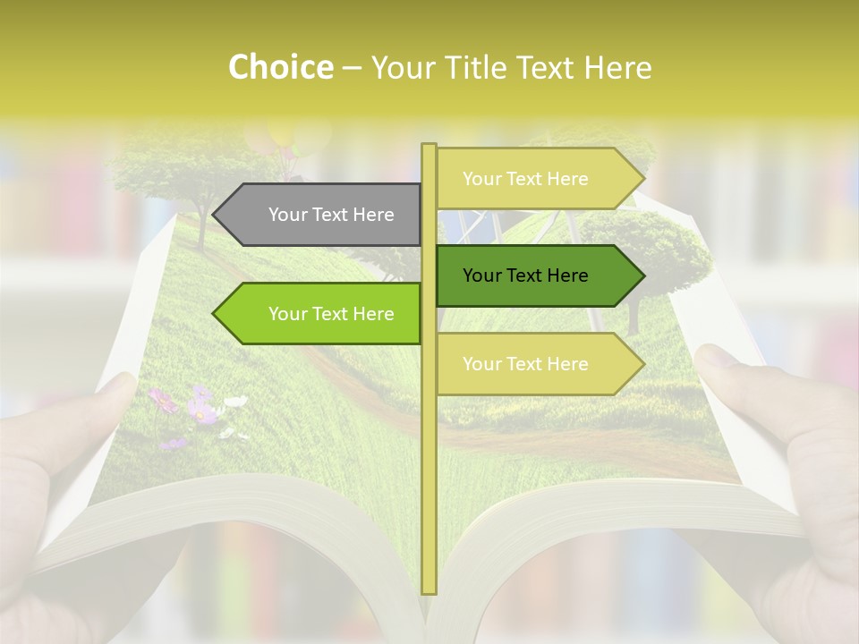 Clouds Beach Arms PowerPoint Template