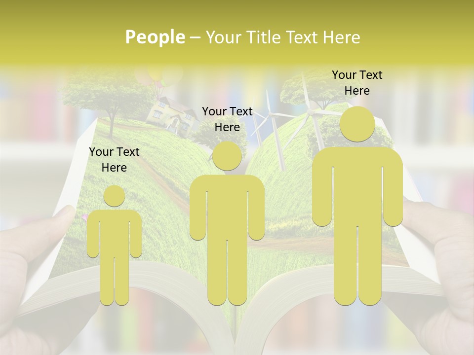 Clouds Beach Arms PowerPoint Template