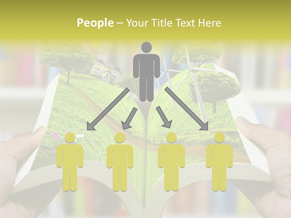 Clouds Beach Arms PowerPoint Template