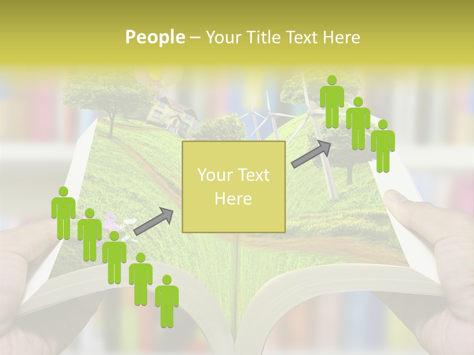 Clouds Beach Arms PowerPoint Template