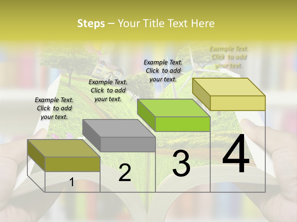 Clouds Beach Arms PowerPoint Template