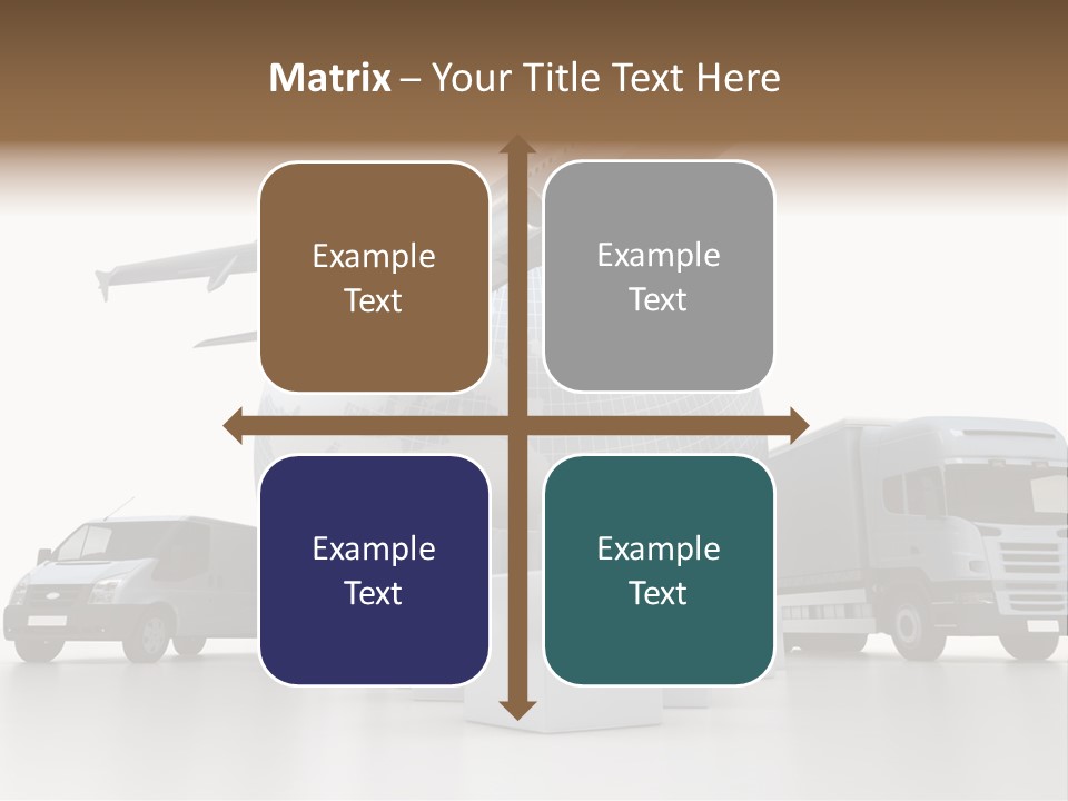 Road Truck Express PowerPoint Template