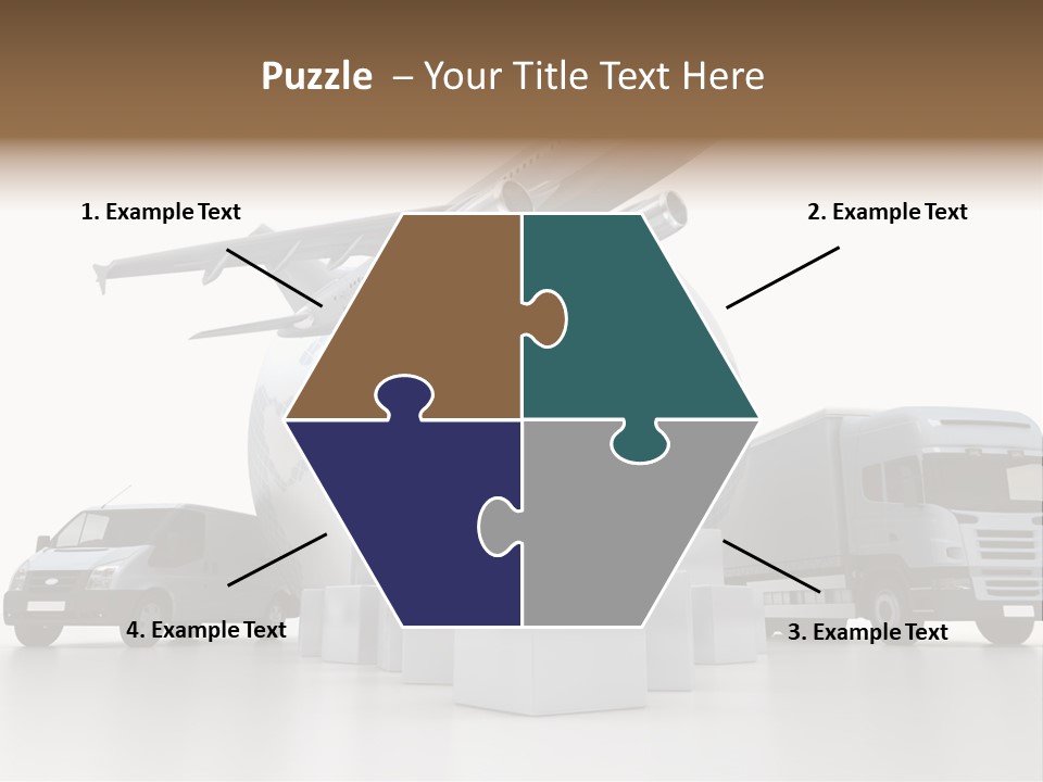 Road Truck Express PowerPoint Template