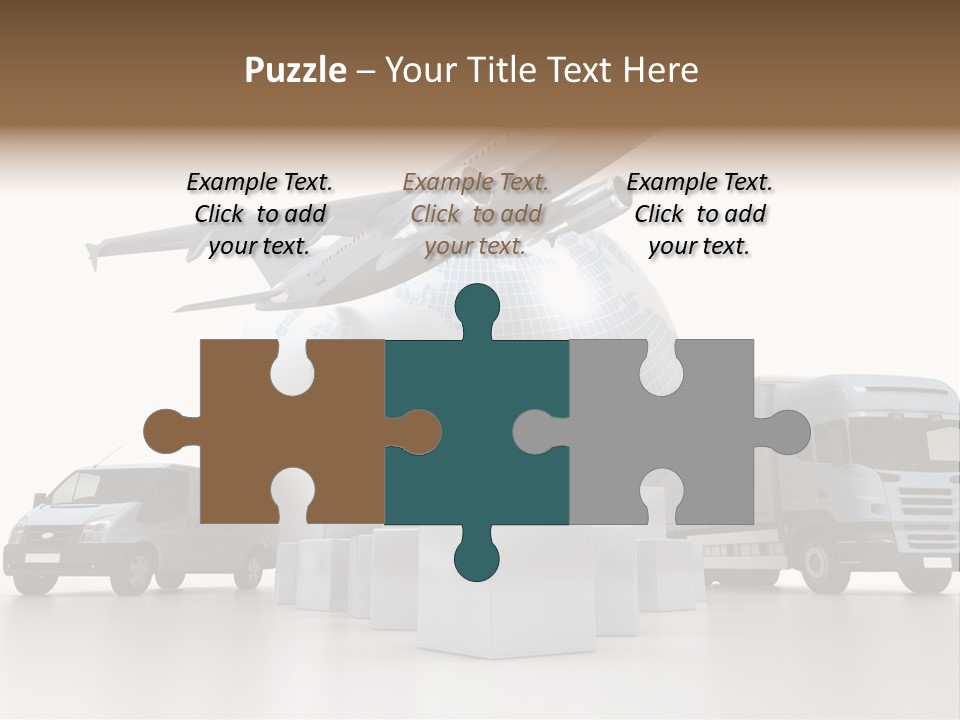 Road Truck Express PowerPoint Template