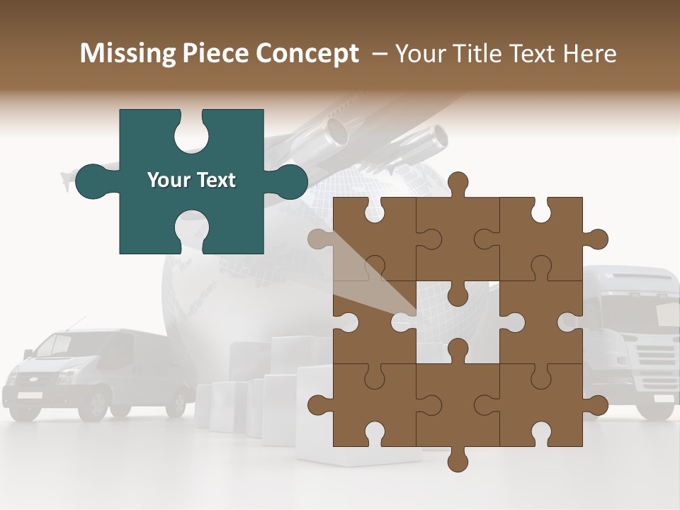 Road Truck Express PowerPoint Template