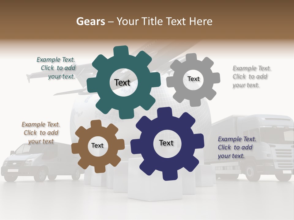 Road Truck Express PowerPoint Template