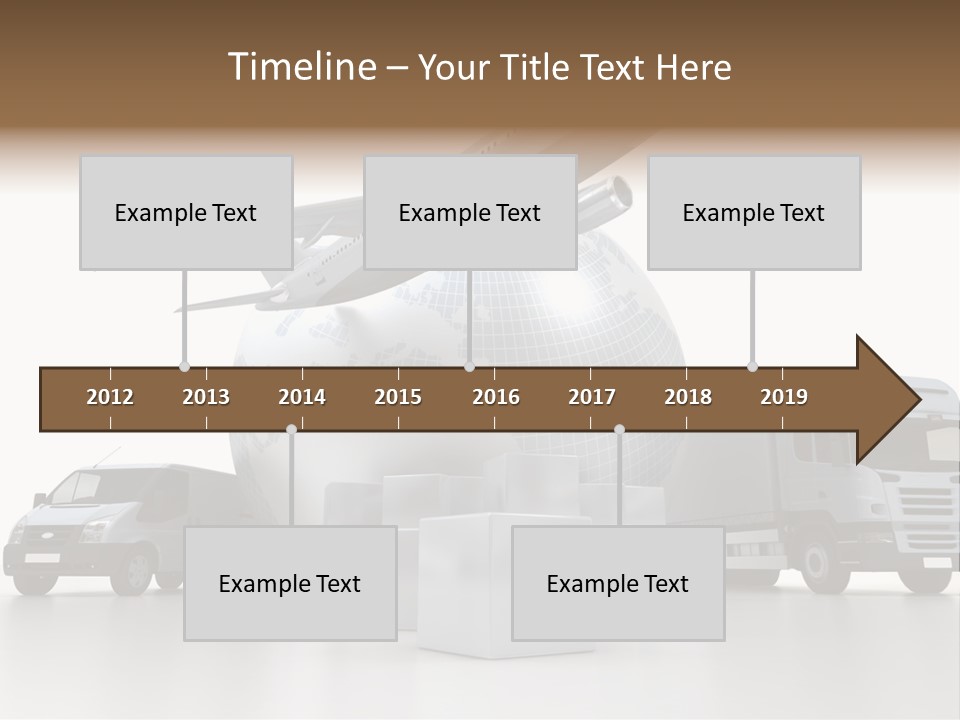 Road Truck Express PowerPoint Template