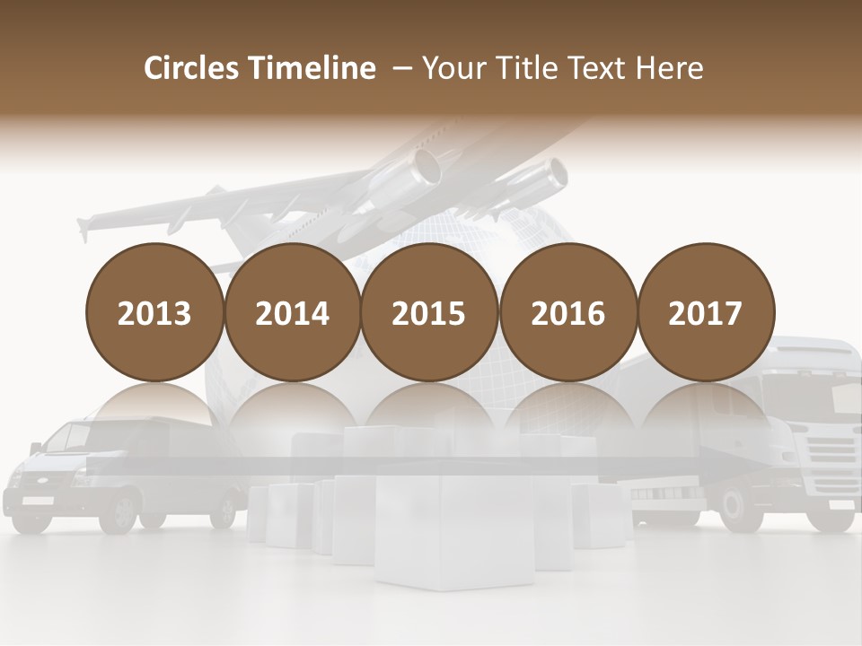 Road Truck Express PowerPoint Template