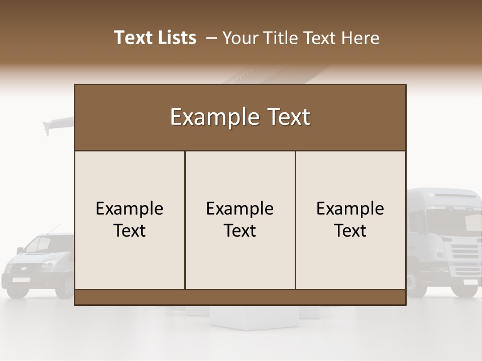 Road Truck Express PowerPoint Template