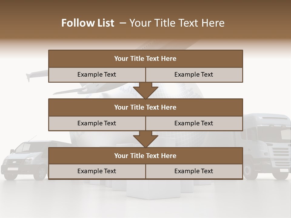 Road Truck Express PowerPoint Template
