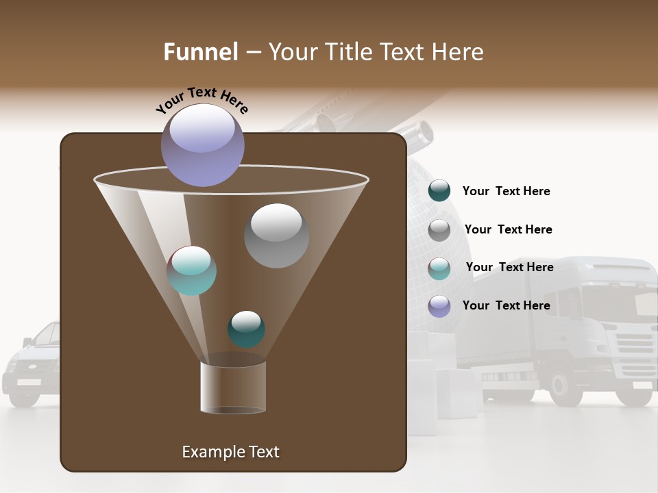 Road Truck Express PowerPoint Template
