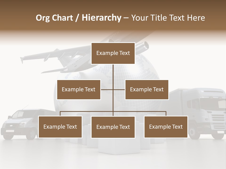 Road Truck Express PowerPoint Template